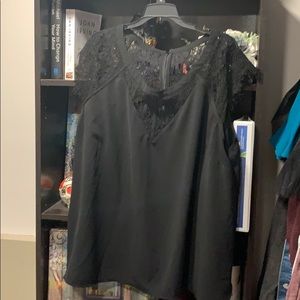 Black lace shirt